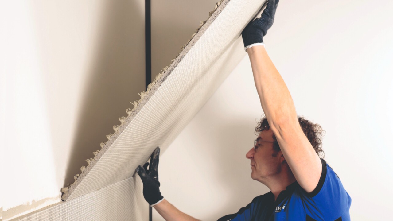 ERFURT-KlimaTec Varioplatte VP 1000+ PRO Anbringung direkt auf Wand