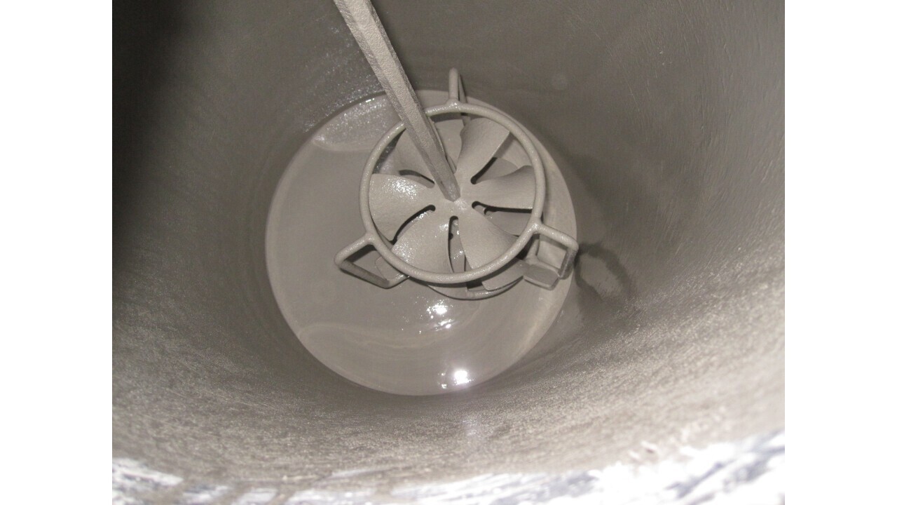 Highly effective mixing tool, no residue in the bucket
