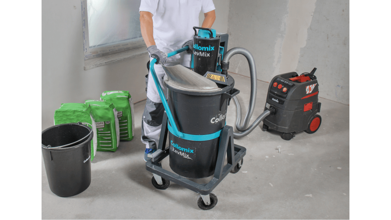 Bis zu 3 Sack Material in einem Arbeitsgang, dazu noch staubfrei!